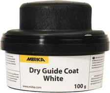 White Dry Guide Coat with Applicator for Dark Surfaces - 100G