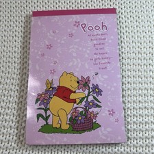 Vintage Disney Winnie the Pooh Stationery Notepad Hallmark