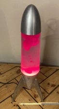 Vintage Retro Style Rocket Lava Lamp- Tested & Working- Interior Design