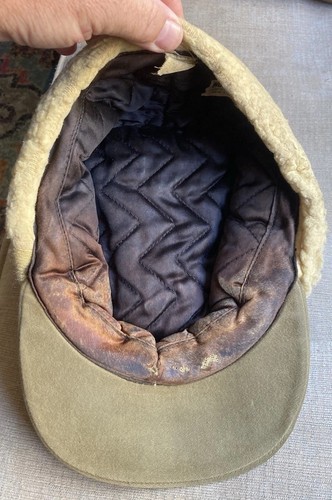 Cappello da caccia vintage anni 50 North King Trapper taglia 7 1/2” paraorecchie lana USA - Foto 16 di 20