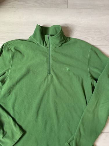 The North Face Sweater Mens Large Green Long Sleeve Pullover 1/4 Zip Outdoor - Picture 4 of 17