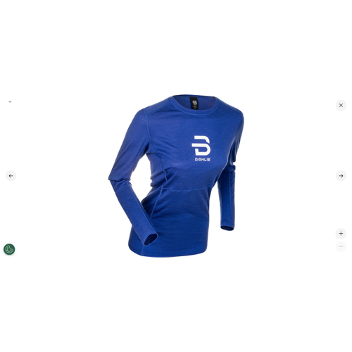 DAEHLIE ACTIVE WHOOL LONG SLEEVE BLEU TEE SHIRT MANCHES LONGUES TAILLE