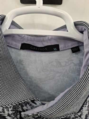 Greyson Golf Polo Shirt Mens XL Wolf AOP Short Sleeve  - Picture 2 of 10