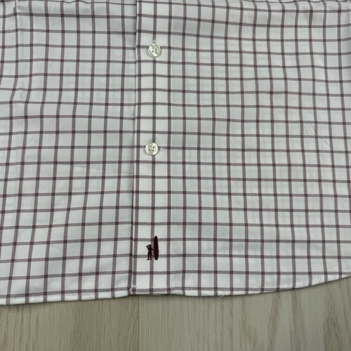 Johnnie-O Camicia Uomo XXL Stanford University Manica Lunga Prep-Form Elasticizzata - Foto 4 di 15