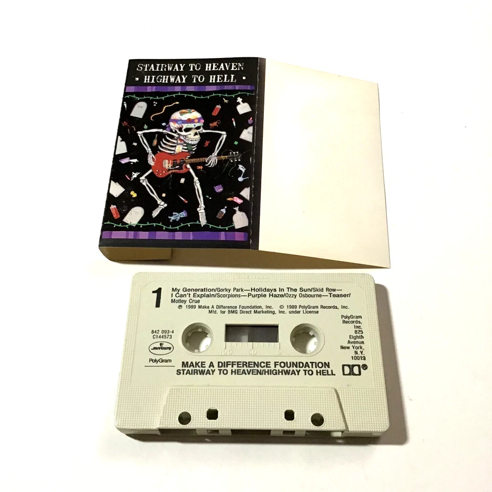 Various - Stairway To Heaven Highway To Hell Cassette 1989 Ozzy Osborne - Image 4 of 4