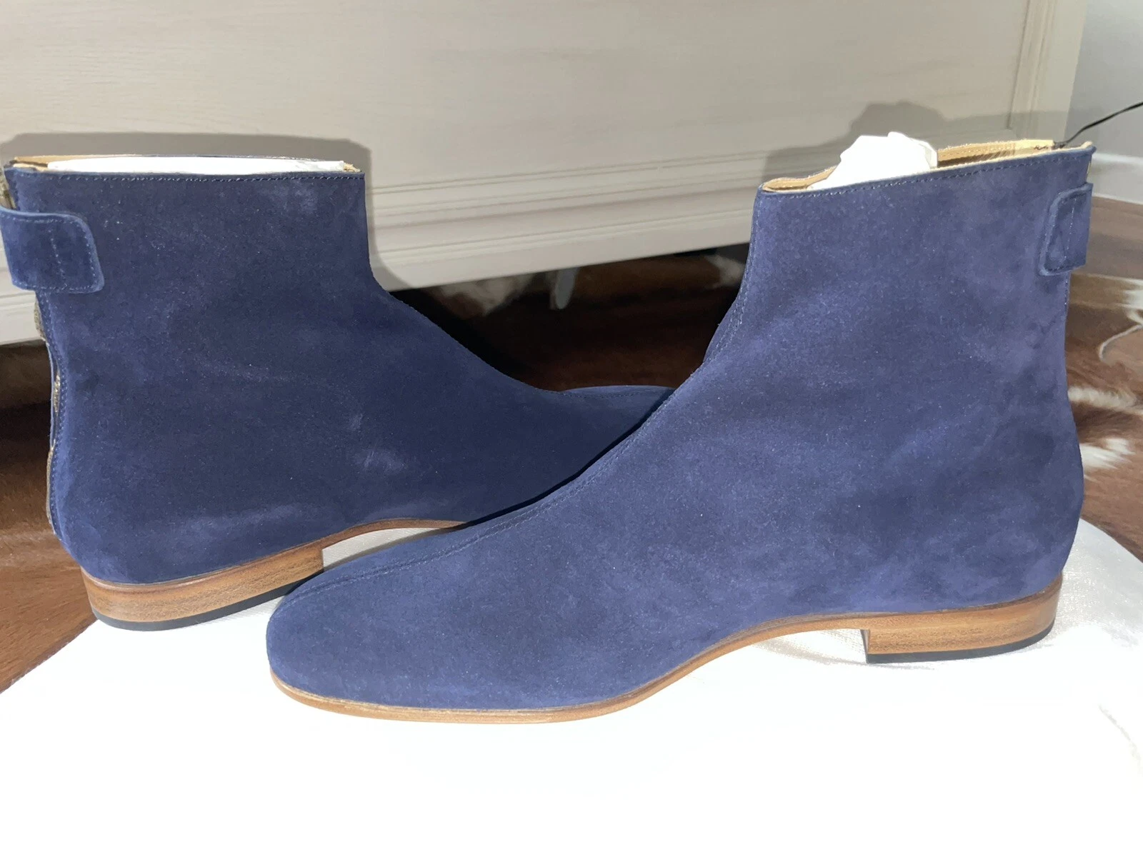 Stivali Chelsea Common Projects X Robert Geller con cerniera uomo marino Eu 41 (US8)