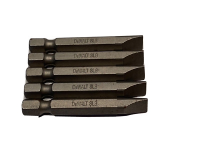 DEWALT DW2016 Slotted #8 Power Bit (5 Count) - New open box