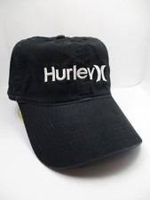 HURLEY YOUTH Black Cap / Hat Kids Boys Adjustable LOGO Authentic