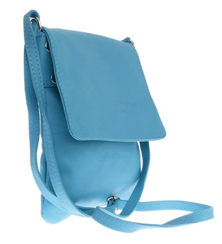New Genuine Soft Leather Italian Vera Pelle Cross Body Shoulder Bag Zipped - Picture 162 of 193