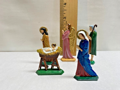Wilhelm Schweizer Nativity Set ~13 Pieces~ Retired ~RARE~ From 1950's Molds - Picture 9 of 16