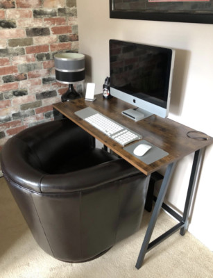 Industrie Computertisch Home Office Arbeitszimmer Arbeitsplatz Vintage PC Schreibtisch