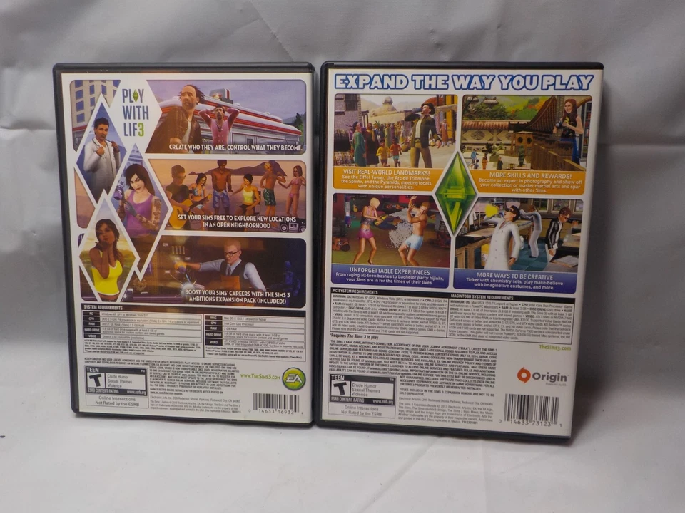 Sims 3  Deluxe + expansion bundle with install keys - +1 extra disc without key - Image 2 of 4