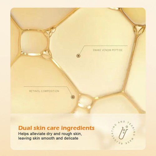 Gold Mask Retinol Snake Peptide Moisturizing Mask 2024 A6N7 - Picture 7 of 15