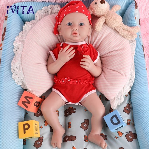 20”4kg Full Body Silicone Rebirth Baby Doll Lovely Smile Girl Holiday Gifts - Picture 4 of 12