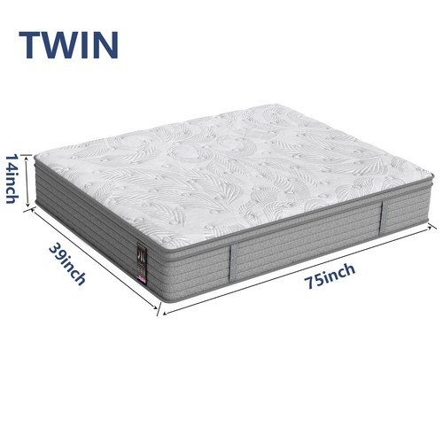 12" 14" Gel Memory Foam Mattress Twin Full Queen King Hybrid Spring In A Box - Picture 28 of 33