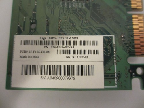 Sapphire ATI Rage 128 Pro Ultra 32MB SDR AGP Video Card, Tested - Picture 4 of 5