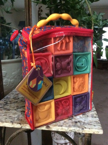B.Toys–One Two Squeeze Baby Blocks-Building Blocks for Toddlers Baby B. Blocks - Picture 1 of 11