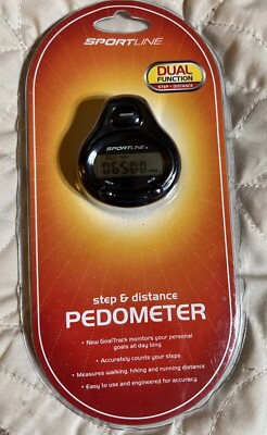 Pedometer Sportline Dual Function Step and Distance Walking - SB4202BK