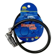 Câble Antivol Code Cadenas Combinaison 4 Chiffres Poussette Vélo VTT Moto 63cm