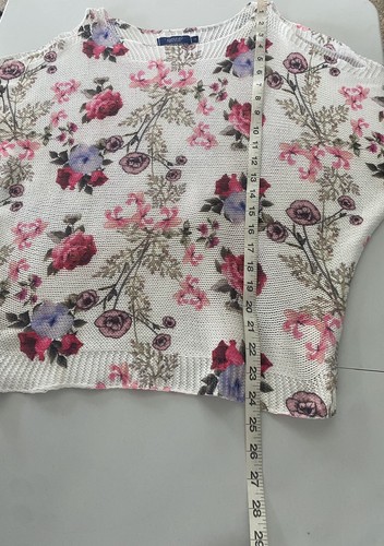 Collezioni Leonardo Italy Floral Cottagecore Sweater Size Small LKNW - Picture 5 of 6