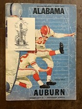 1960 Alabama vs Auburn football program/LEROY JORDAN/BEAR BRYANT/PAT TRAMMELL!!!