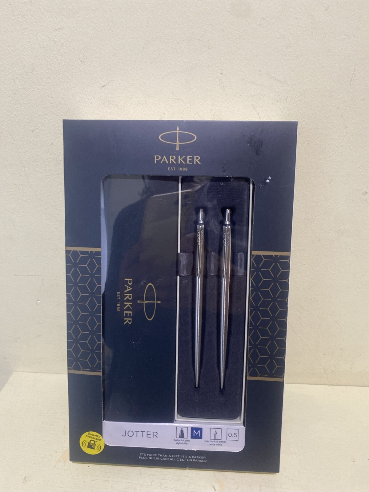 Parker Gift Set Jotter Ballpoint Pen and Mechanical Pencil 0.5mm Silver