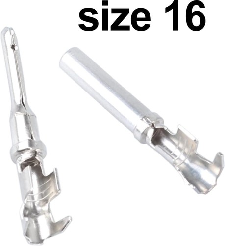 2Pin Connectors Waterproof Electrical Wire Plug Size16 Stamped Contacts 20-14AWG - Picture 2 of 4