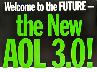 America Online Collectible Disc, Vintage AOL CD v3.0 ''WE WANT YOU BACK!''
