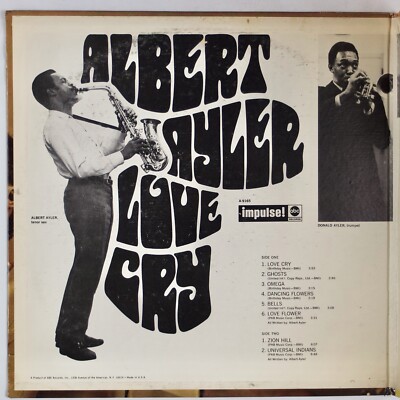 米LP Albert Ayler Love Cry B003768101 Impulse! /00260 Albert Ayler - Albert Ayler - Love Cry (Verve By Request