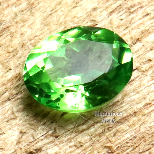 Piedra preciosa de peridoto natural de 10 quilates color verde forma ovalada piedra preciosa suelta certificada - Imagen 4 de 6
