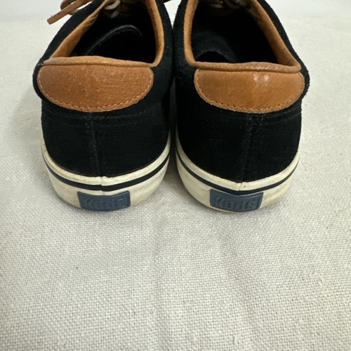 Keds Vintage Damen Größe 8 beige Wildleder/schwarz geschnürt Sneakers tolle Form - Bild 8 von 11