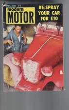 MOTOR MAGAZINE , MODERN MOTOR ,APRIL 1962