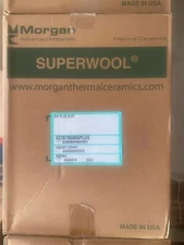 2" SuperWool Plus 24x24" Ceramic Fiber Blanket ALTERNATIVE Thermal Ceramic 2192F