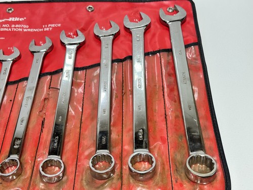 Bonney Tools USA B-80709 Full Polish SAE 3/8-1” Combination Wrench Set, 12 Point - Picture 2 of 17
