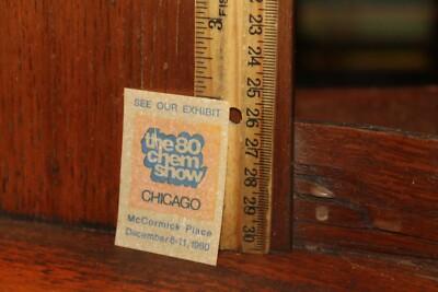 Vintage Coal Mining Decal Sticker The 1980 Chem Show Chicago 