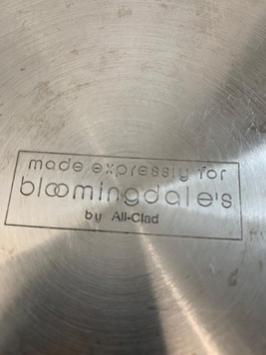 All-Clad Stainless Steel Fry Pan x Bloomingdale's 10" Medium GUC N10099 - Picture 3 of 8