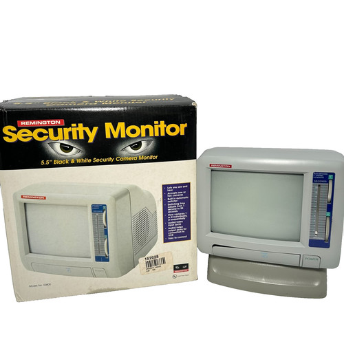 Remington Security Monitor 5.5" Black & White 2 Channel Security Camera Monitor