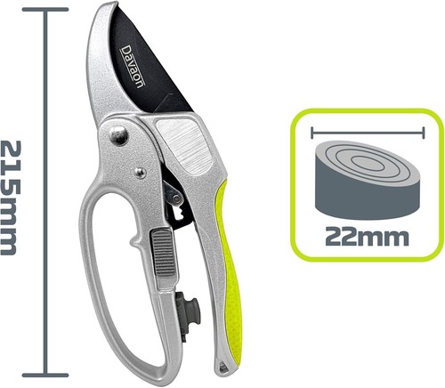 Heavy Duty Garden Secateurs Pruners Shears Snips Anvil Style Cutters Strong - Picture 12 of 12