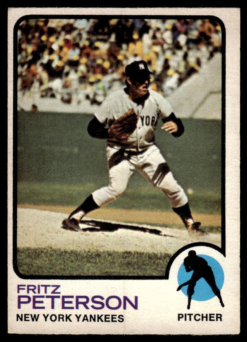 1973 O-Pee-Chee Fritz Peterson New York Yankees #82