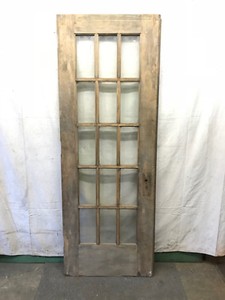 15 Lite Exterior Door Glass Architectural Salvage Vintage 30 1