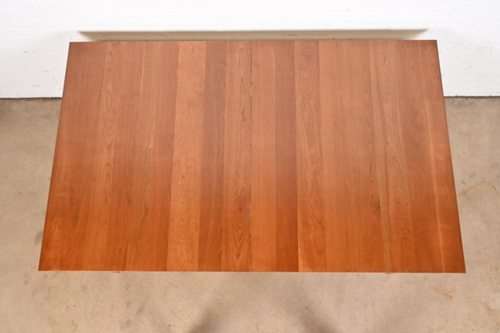 Ethan Allen Arts and Crafts Shaker Cherry Wood Extension Harvest Dining Table - Picture 9 of 11