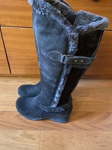 5*ESTADO Botas Bare Trap Marrón talla 6.5 Cuero Superior Imitación Piel Balance Cremallera - Imagen 5 de 9