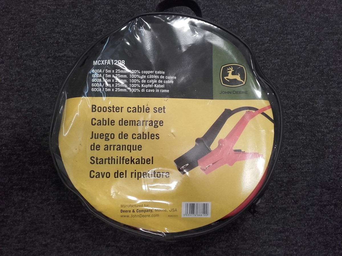 Genuine John Deere Battery Booster Cable Set Jump Leads MCXFA1208