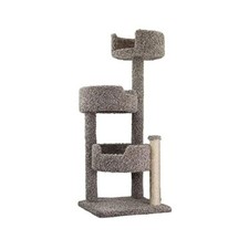 Cozy Cat Hideaway with Scratching Post, US Made, Durable  Easy to Clean