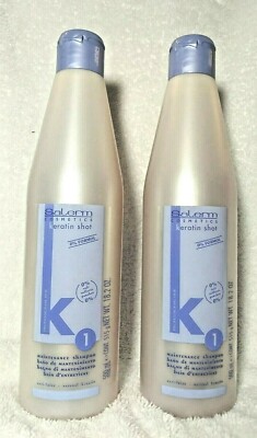 Salerm Keratin Shot 1 Maintenance Shampoo 18.2oz/500ml-2 Units