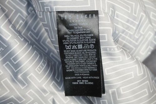 Ted Baker Ellgenc Belted Wrap Coat Grey Size 5 / US 14 NEW!! - Picture 6 of 6