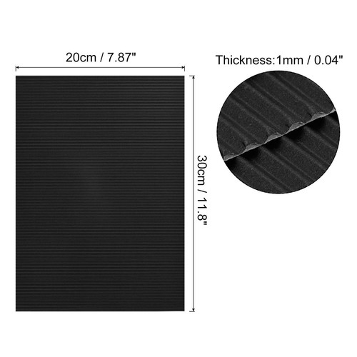 25 Stück Wellpappebögen 11.8 Zoll x 7.87 Zoll Karton Schwarz für Heimwerker - Bild 2 von 5