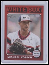 2024 Topps Heritage #15 Michael Kopech (Error *White Border* on back)