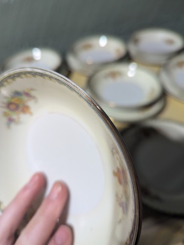 Kikusui Bowl & Saucer Set Bowl 5.5" Saucer 6.25" Good Vintage Condition - Picture 3 of 4