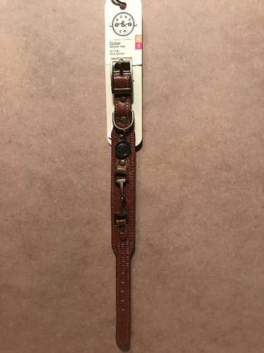 BOND & CO. Dog Collar Brown W/ Buckle XS/SMALL Crock Brown 10-12” - Picture 2 of 8